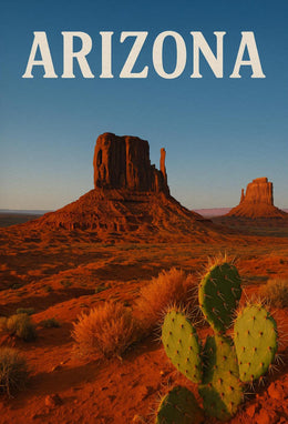 Arizona Monument Valley Scenic View Travel Poster PosterGoat