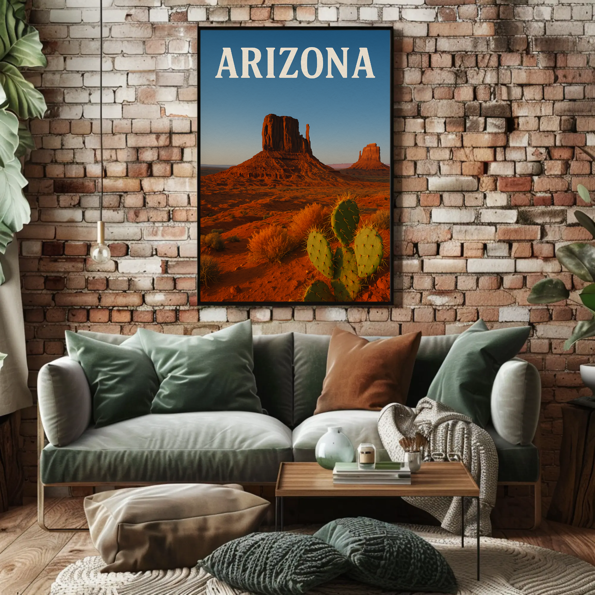 Arizona Monument Valley Scenic View Travel Poster PosterGoat
