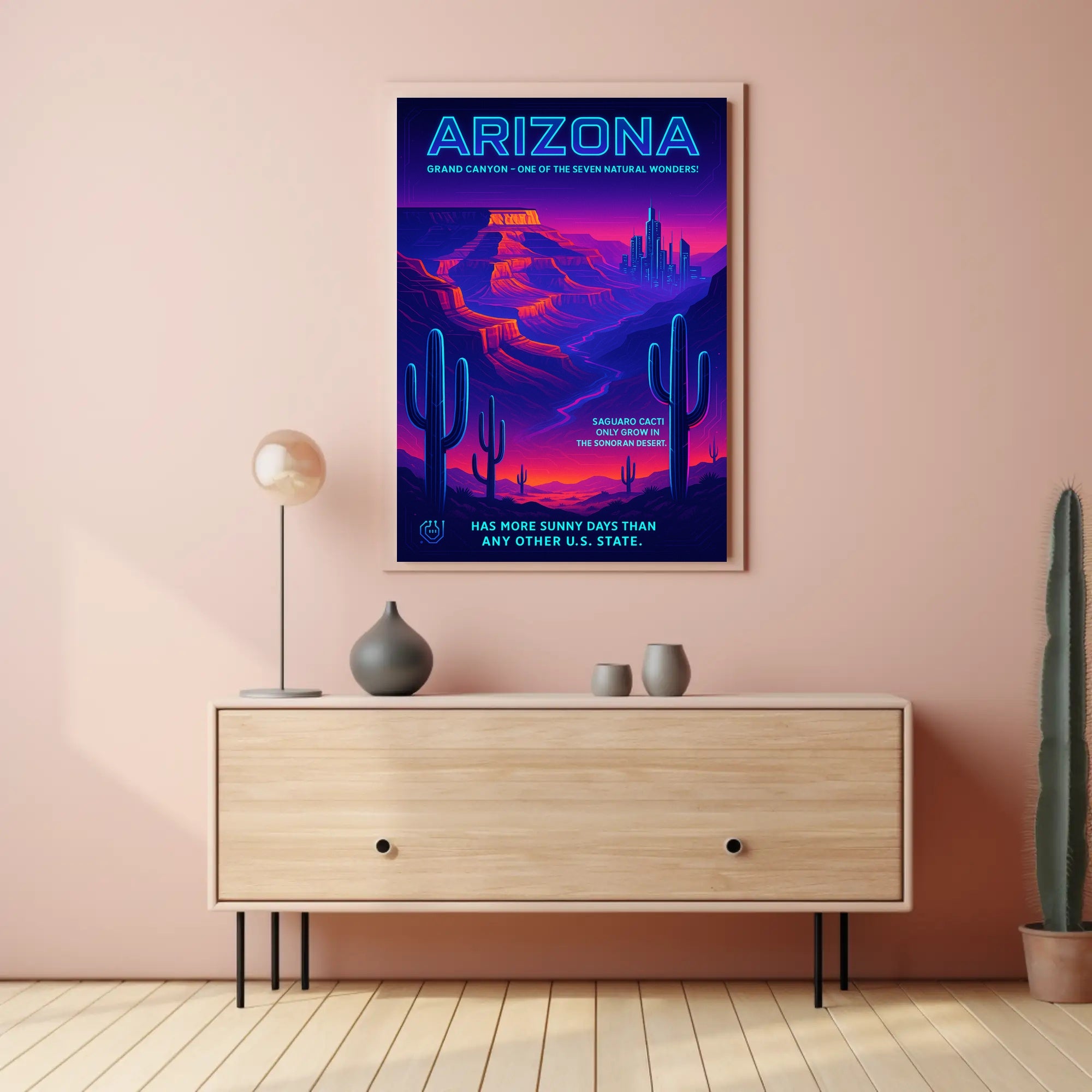 Arizona The Sunny State Poster PosterGoat
