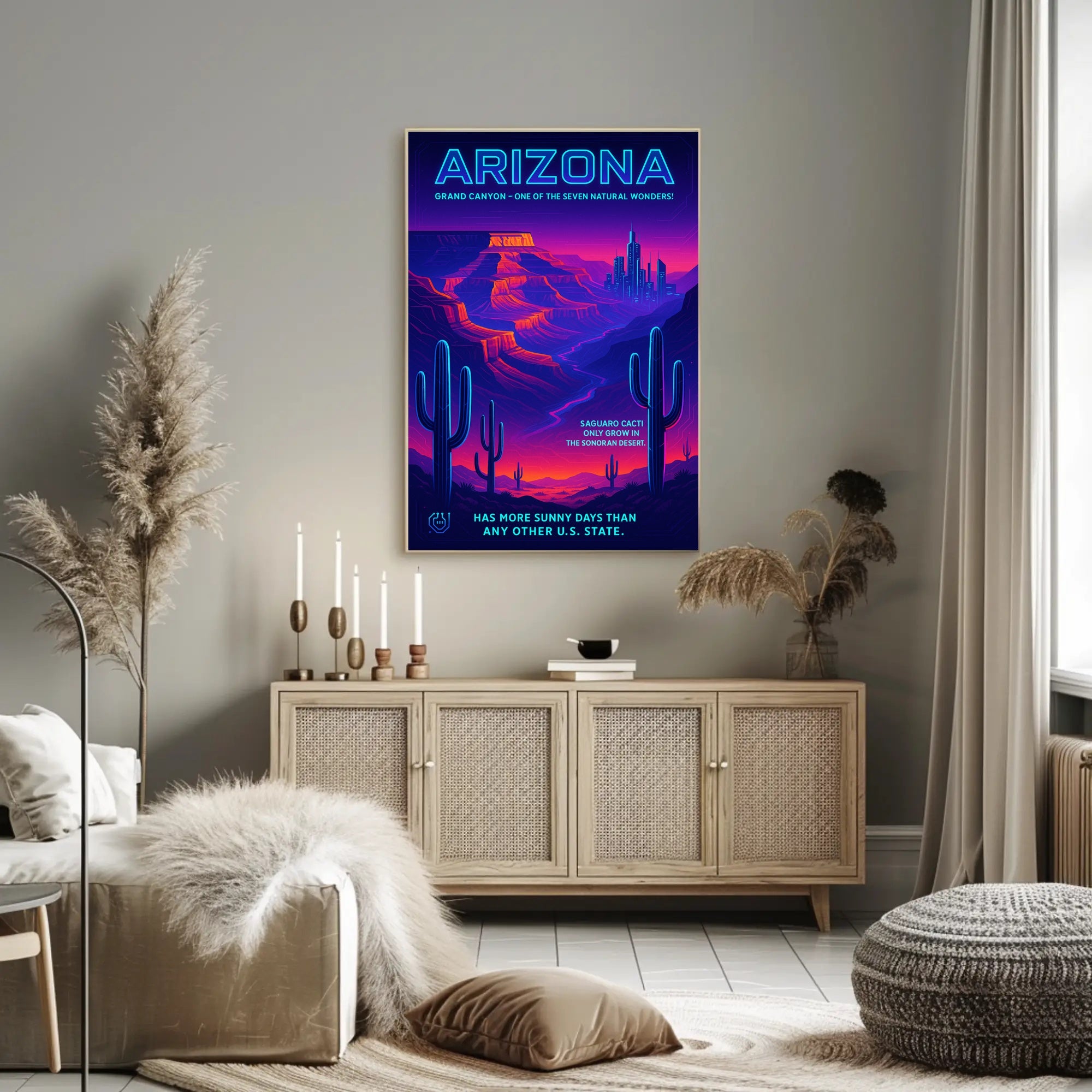 Arizona The Sunny State Poster PosterGoat