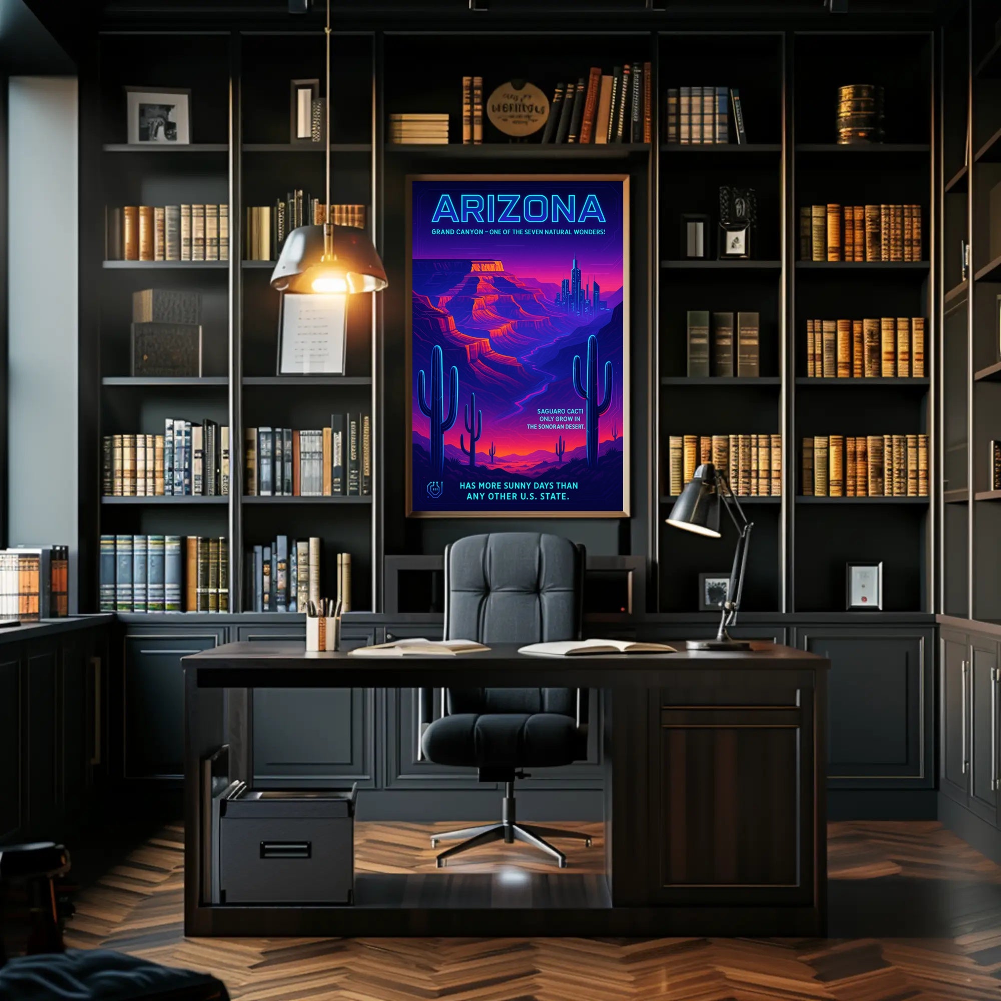 Arizona The Sunny State Poster PosterGoat