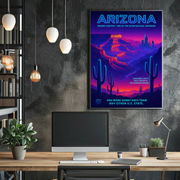 Arizona The Sunny State Poster PosterGoat