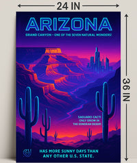Arizona The Sunny State Poster PosterGoat