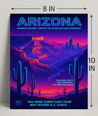 Arizona The Sunny State Poster PosterGoat