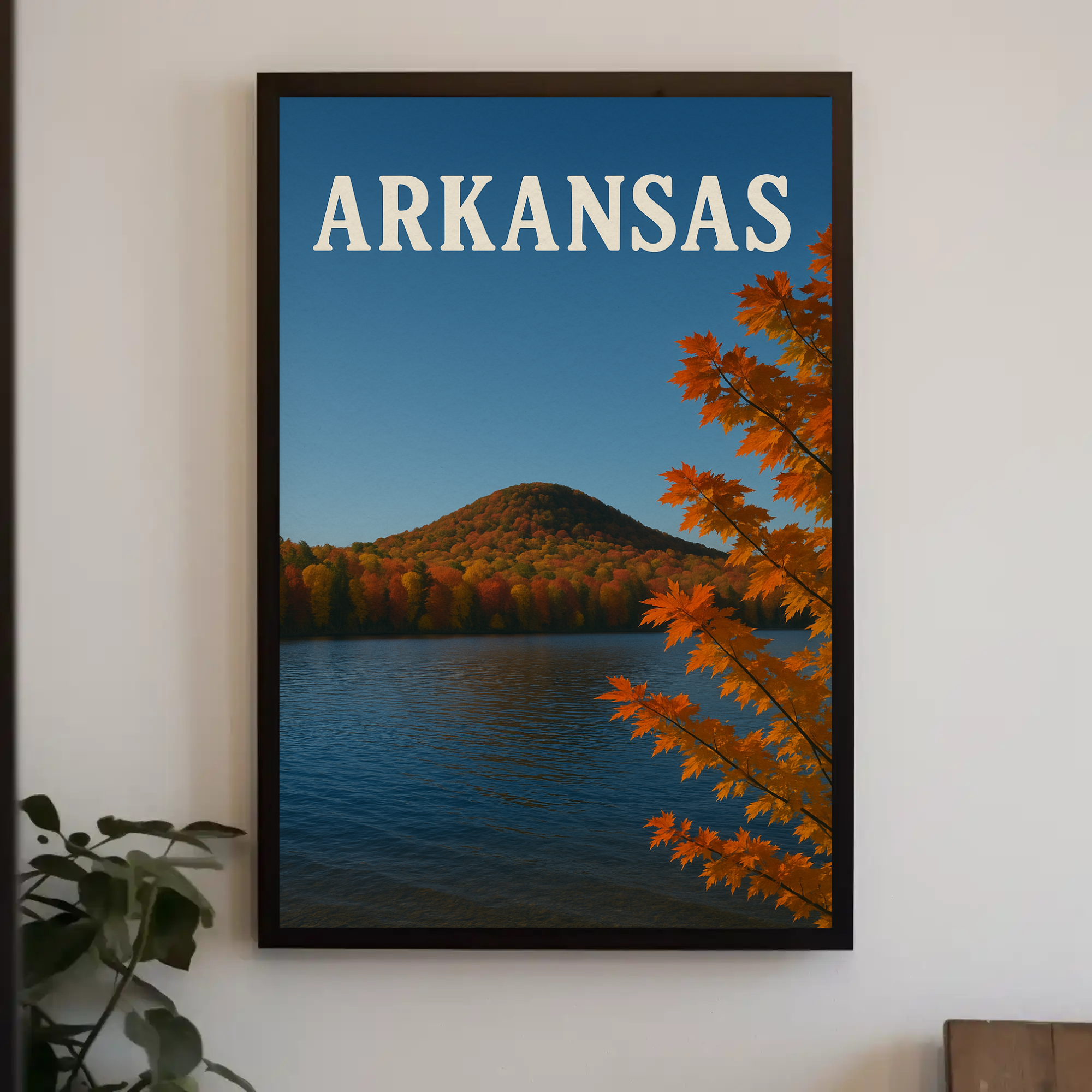 Arkansas Autumn Tranquility Travel Poster PosterGoat