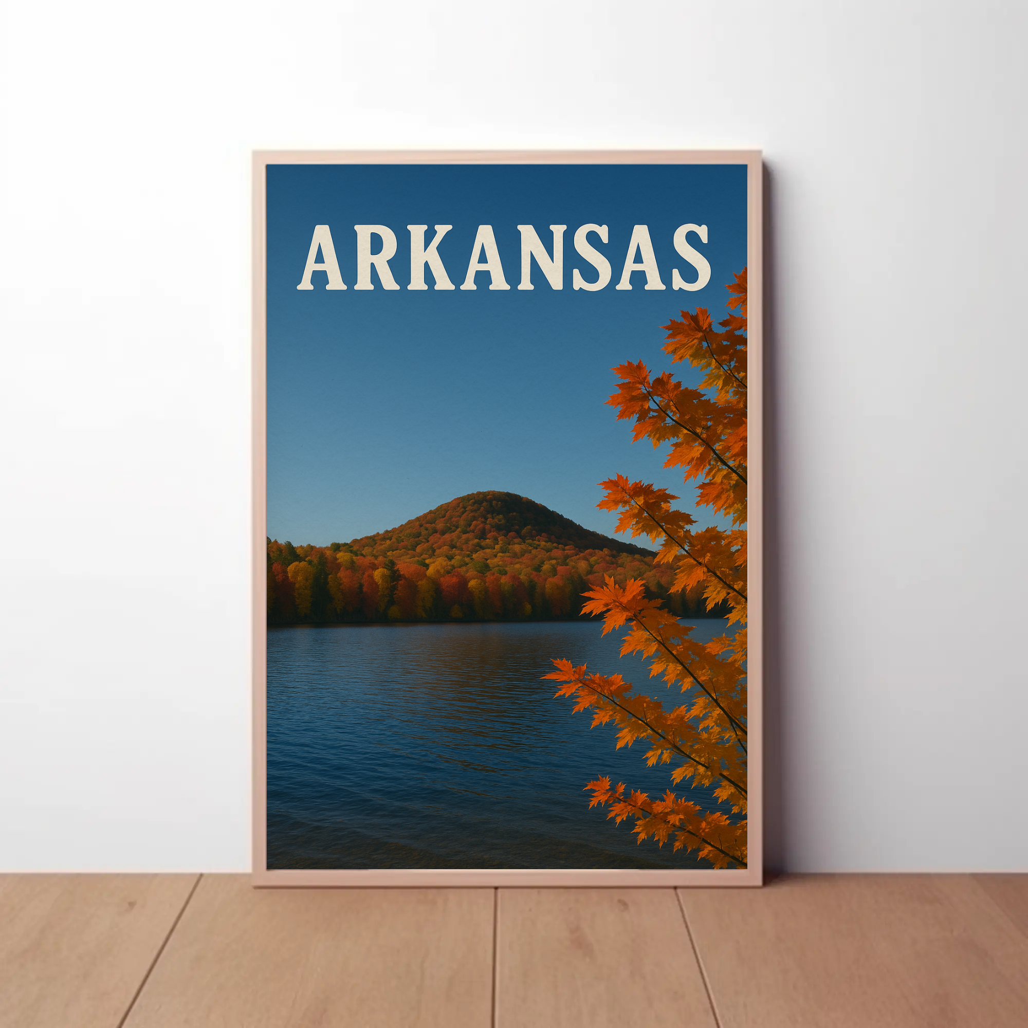 Arkansas Autumn Tranquility Travel Poster PosterGoat