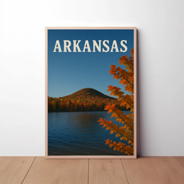 Arkansas Autumn Tranquility Travel Poster PosterGoat