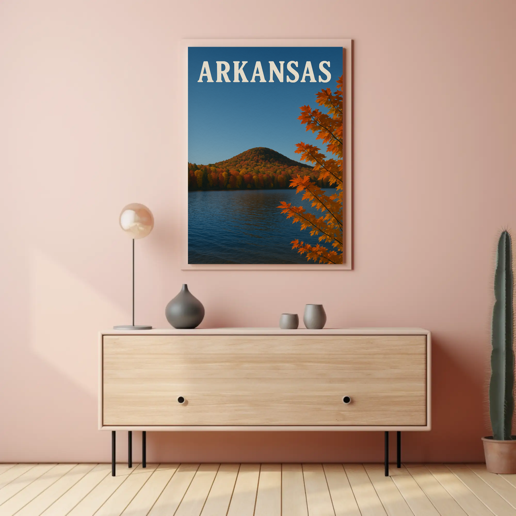 Arkansas Autumn Tranquility Travel Poster PosterGoat