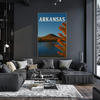 Arkansas Autumn Tranquility Travel Poster PosterGoat