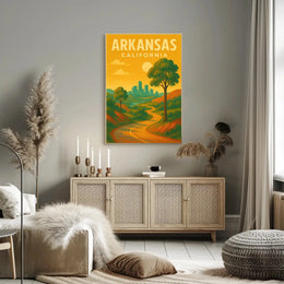 Arkansas California Vintage Travel Scenic Poster PosterGoat