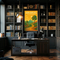 Arkansas California Vintage Travel Scenic Poster PosterGoat