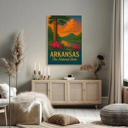 Arkansas Nature's Beauty Vintage Travel Poster PosterGoat