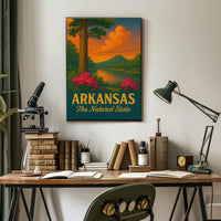Arkansas Nature's Beauty Vintage Travel Poster PosterGoat