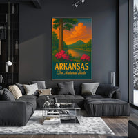 Arkansas Nature's Beauty Vintage Travel Poster PosterGoat