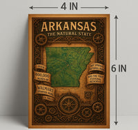 Arkansas The Natural State Poster PosterGoat