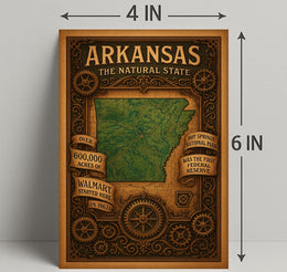 Arkansas The Natural State Poster PosterGoat