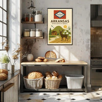 Arkansas Vintage Travel Poster Featuring Nature and Wildlife PosterGoat