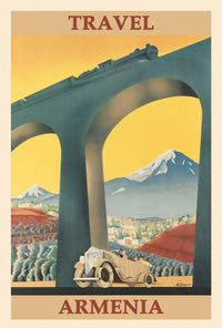 Armenia Vintage Travel Art Deco Poster PosterGoat