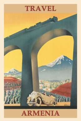 Armenia Vintage Travel Art Deco Poster PosterGoat