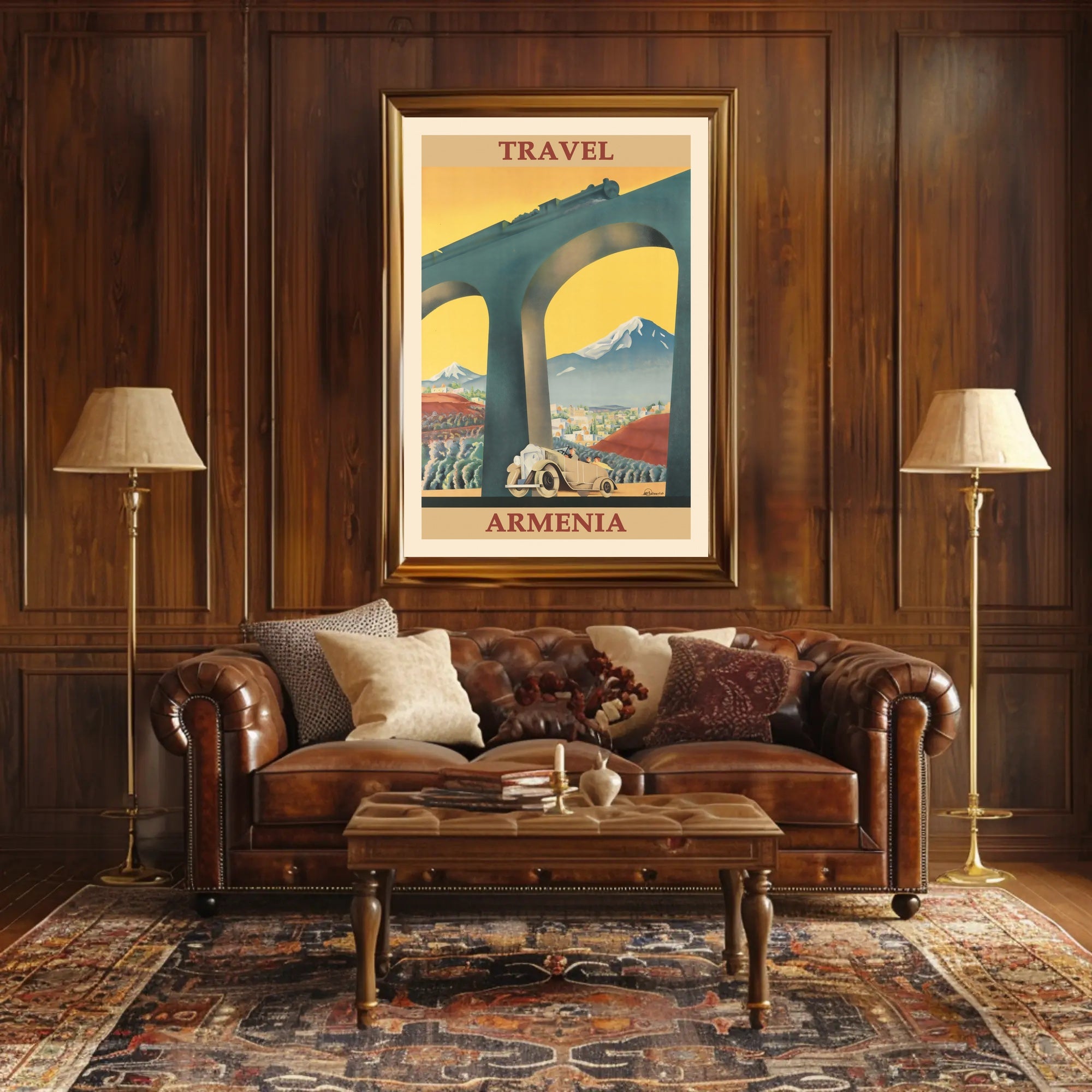 Armenia Vintage Travel Art Deco Poster PosterGoat