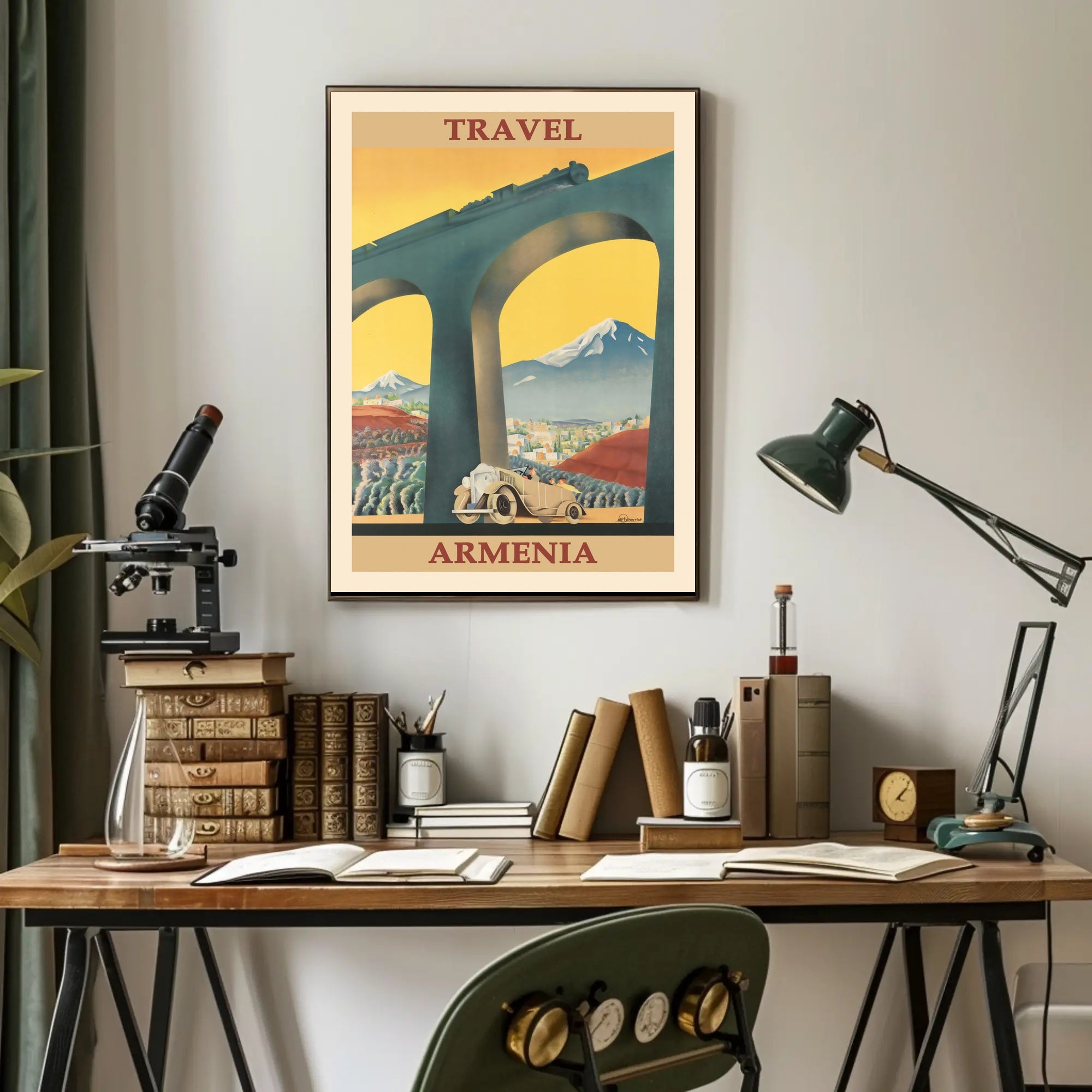 Armenia Vintage Travel Art Deco Poster PosterGoat