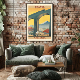 Armenia Vintage Travel Art Deco Poster PosterGoat