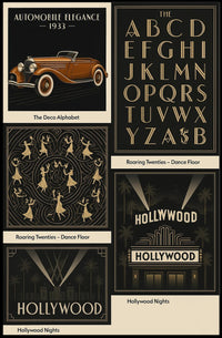 Art Deco Elegance Roaring Twenties Cultural Poster PosterGoat