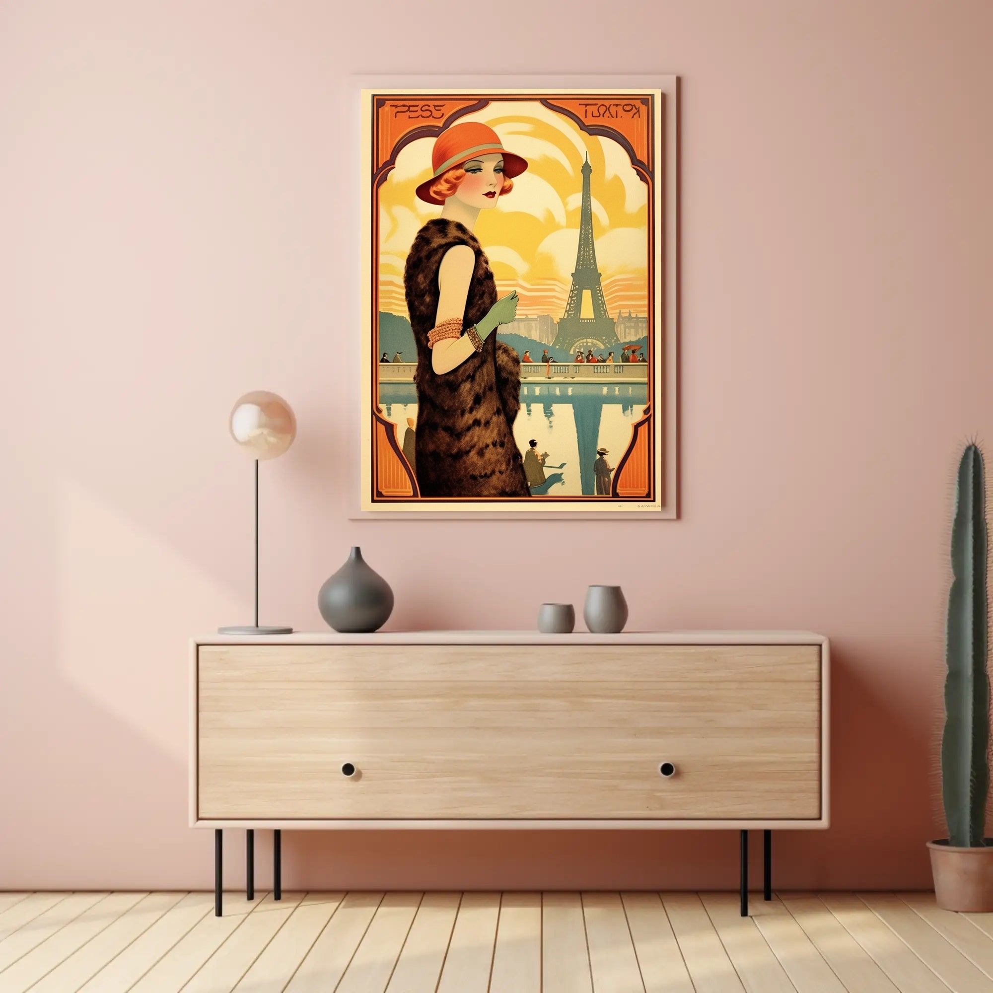 Art Deco Parisian Glamour: Urban or Cityscape Poster PosterGoat