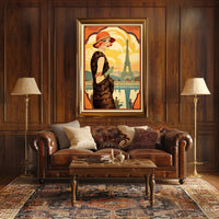 Art Deco Parisian Glamour: Urban or Cityscape Poster PosterGoat