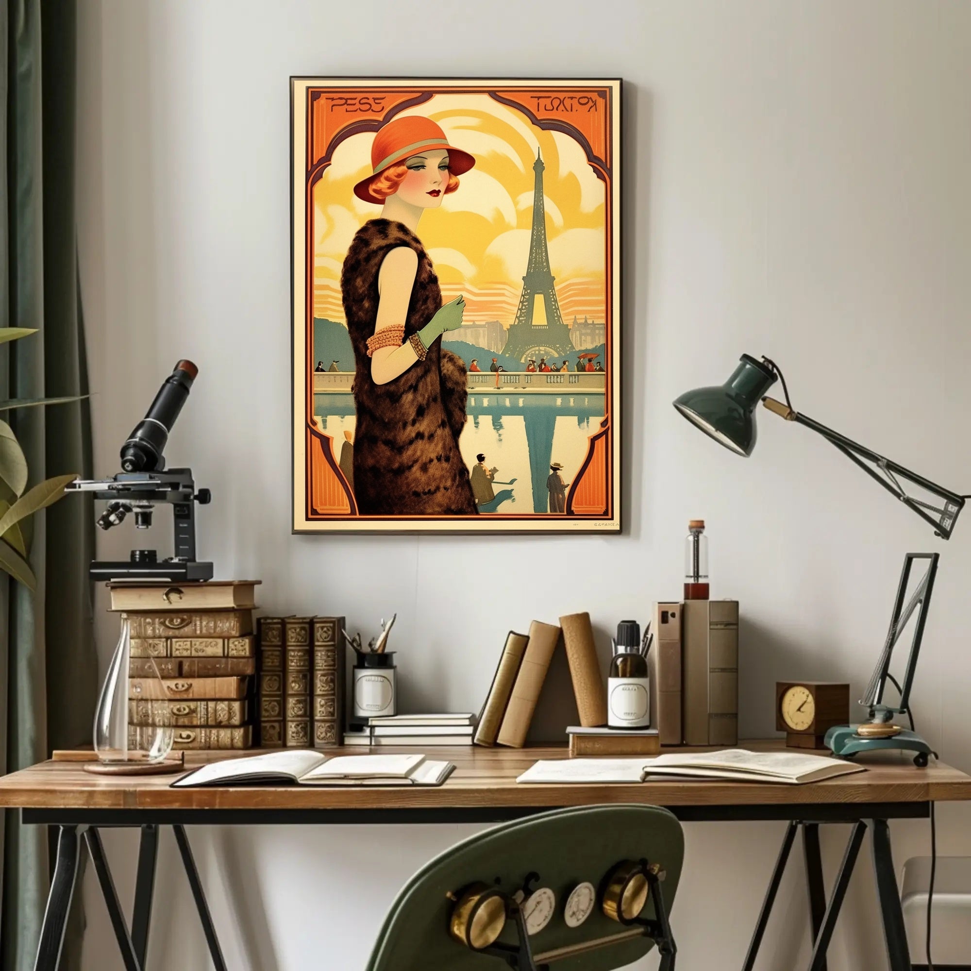 Art Deco Parisian Glamour: Urban or Cityscape Poster PosterGoat