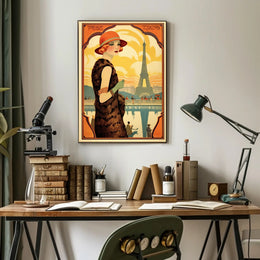Art Deco Parisian Glamour: Urban or Cityscape Poster PosterGoat