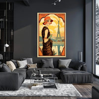 Art Deco Parisian Glamour: Urban or Cityscape Poster PosterGoat