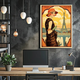 Art Deco Parisian Glamour: Urban or Cityscape Poster PosterGoat