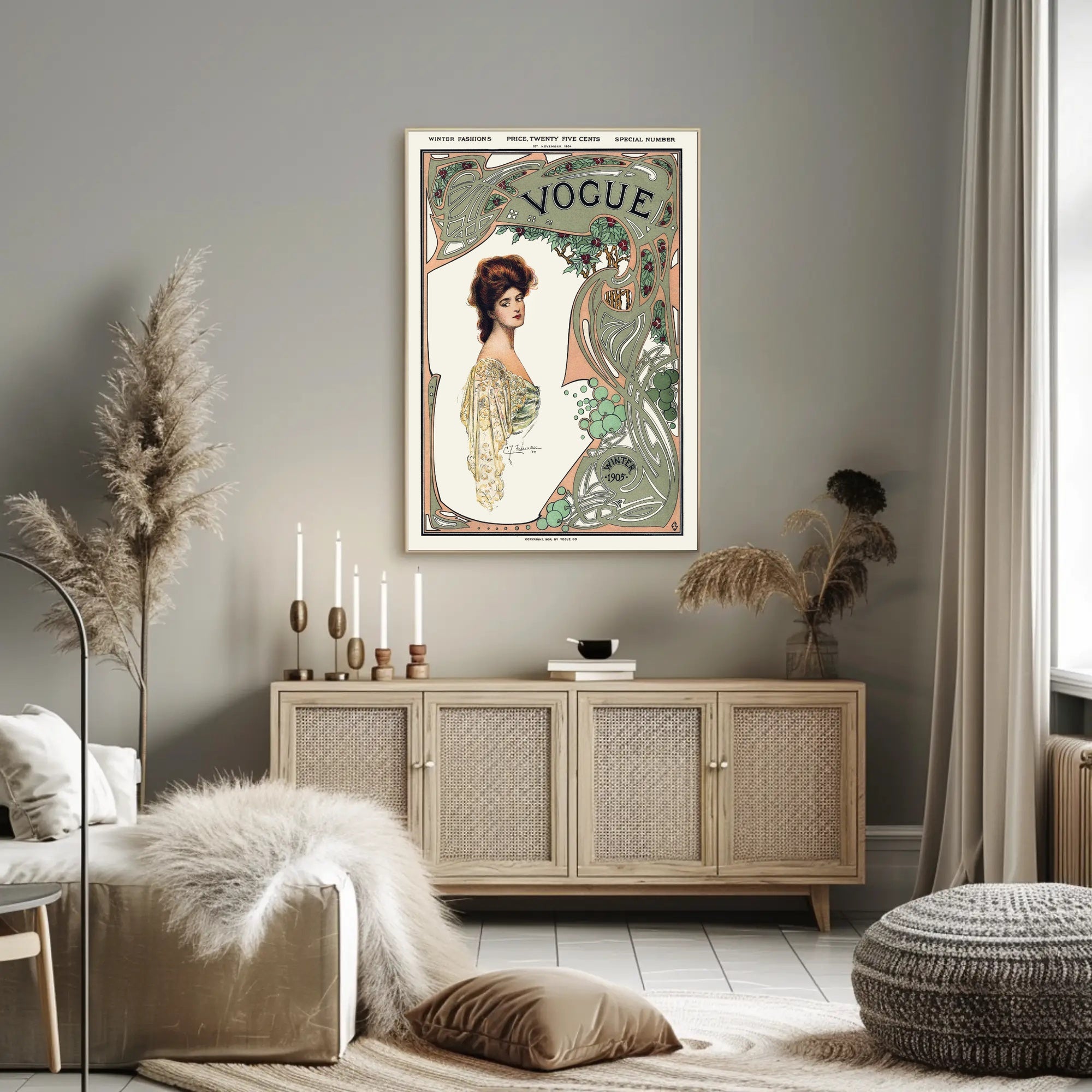 Art Nouveau Fashion 1905 Poster Cultural or Heritage Poster PosterGoat