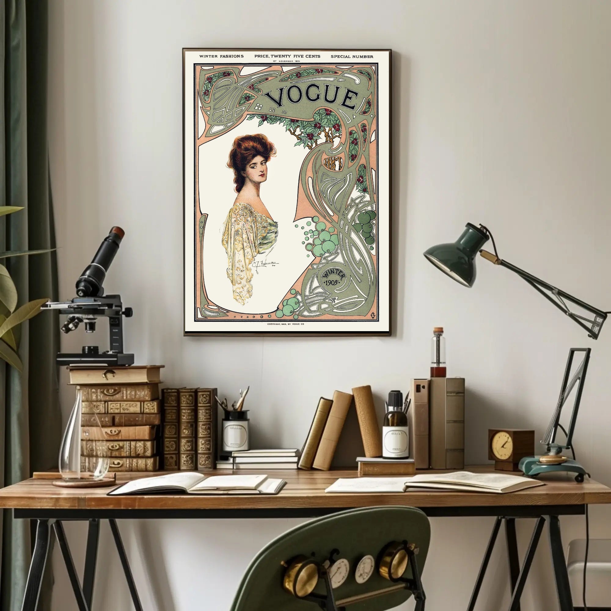 Art Nouveau Fashion 1905 Poster Cultural or Heritage Poster PosterGoat