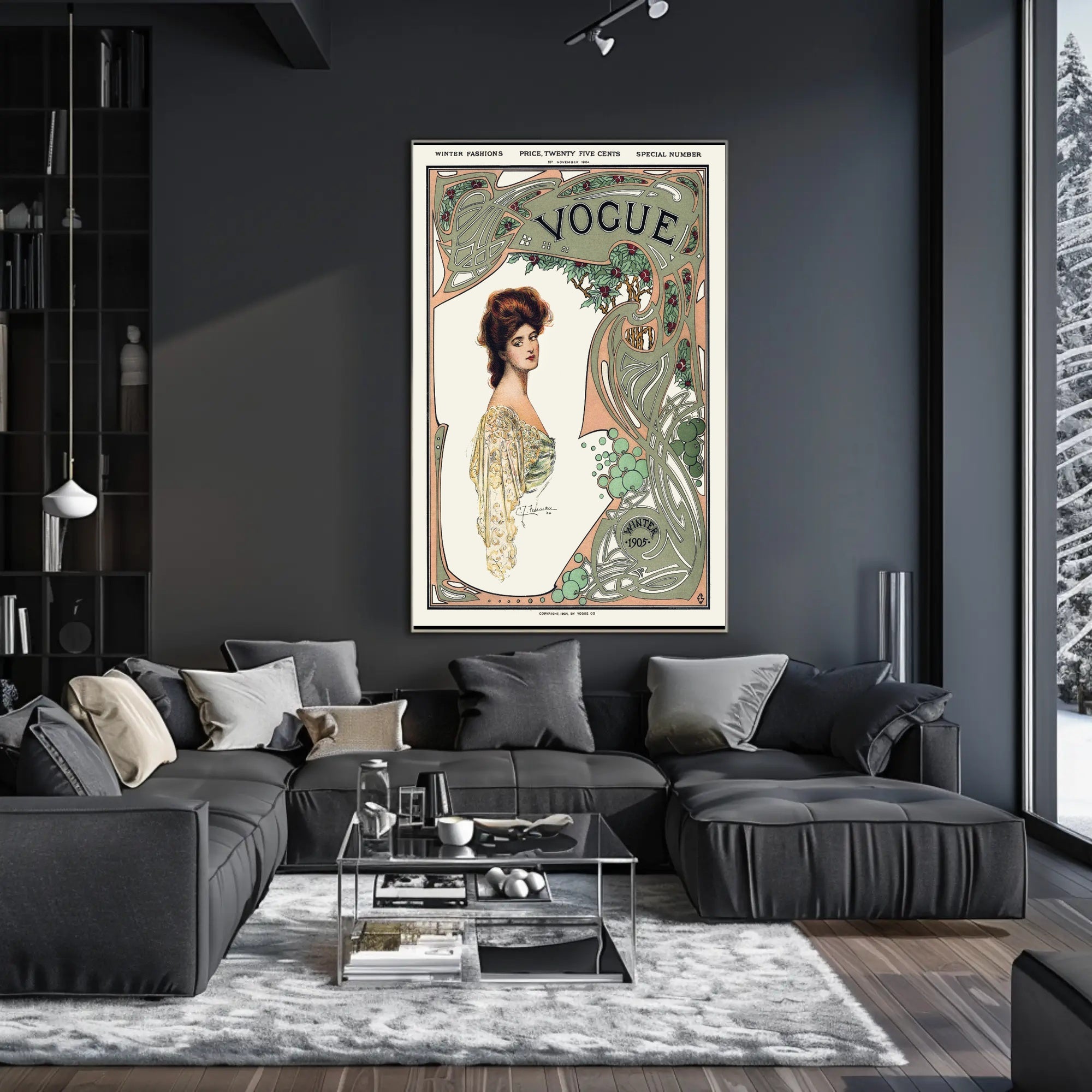 Art Nouveau Fashion 1905 Poster Cultural or Heritage Poster PosterGoat