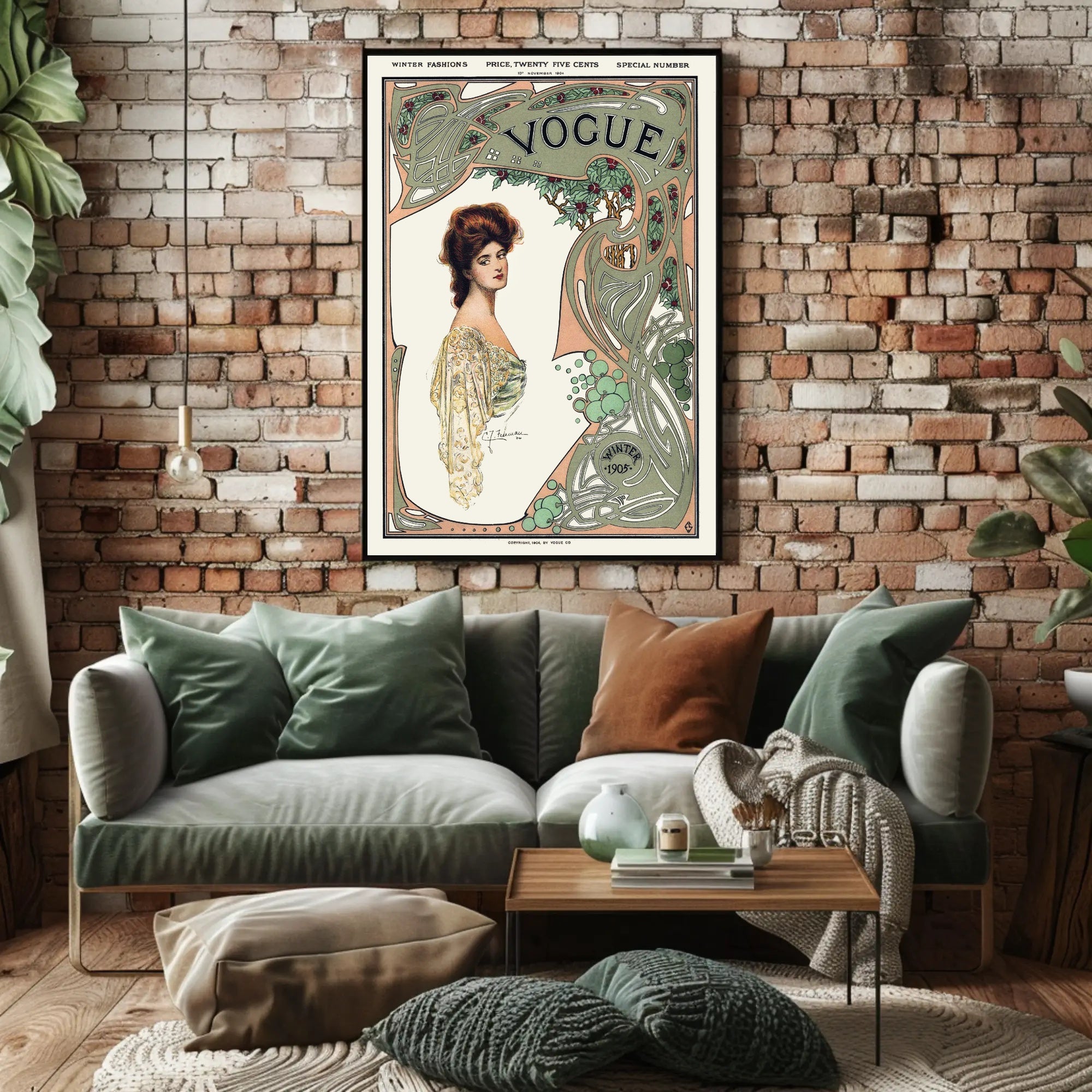 Art Nouveau Fashion 1905 Poster Cultural or Heritage Poster PosterGoat