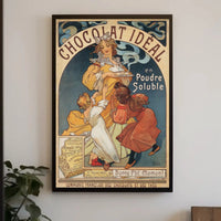 Art Nouveau French Chocolate Tea Company Cultural Poster PosterGoat