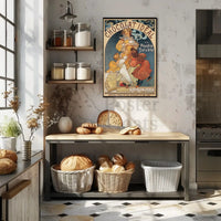 Art Nouveau French Chocolate Tea Company Cultural Poster PosterGoat