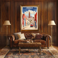 Arteaga Street Scene Travel Poster PosterGoat