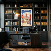 Arteaga Street Scene Travel Poster PosterGoat