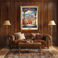 Arteaga Vintage Travel Advertisement with Heritage and Desert Travel Poster PosterGoat