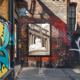 Artistic Depiction of Iconic New York Location Poster PosterGoat
