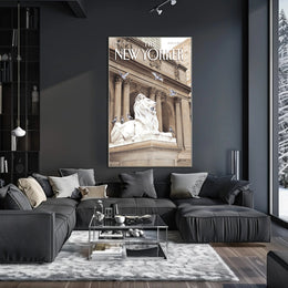 Artistic Depiction of Iconic New York Location Poster PosterGoat