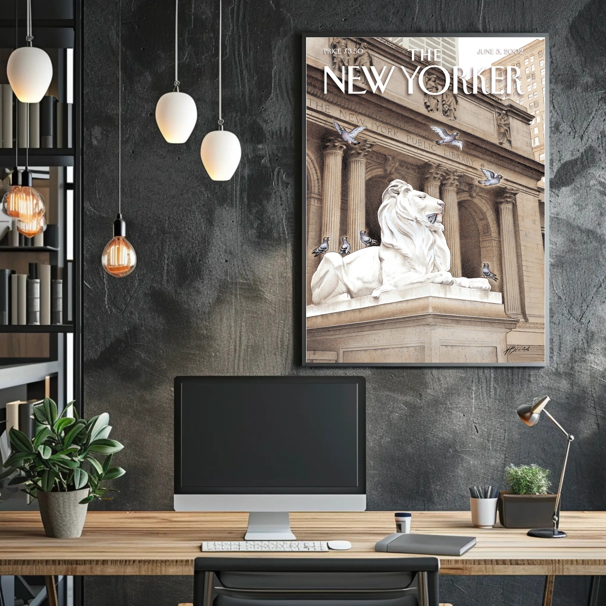 Artistic Depiction of Iconic New York Location Poster PosterGoat