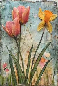 Artistic Floral Arrangement Vintage Artistic or Pop Culture Poster PosterGoat