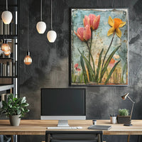 Artistic Floral Arrangement Vintage Artistic or Pop Culture Poster PosterGoat