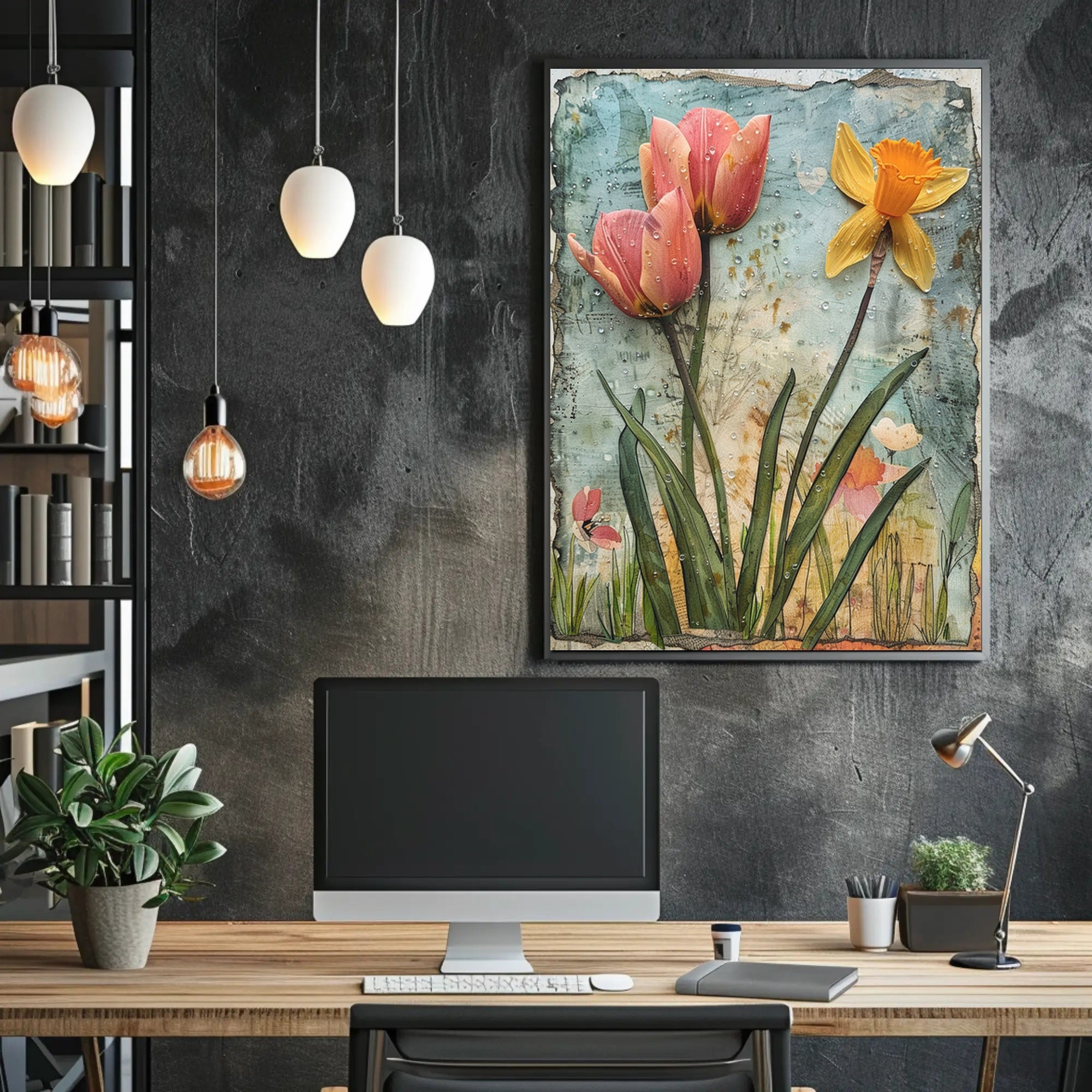 Artistic Floral Arrangement Vintage Artistic or Pop Culture Poster PosterGoat