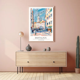 Artistic Impression of Bratislava Poster PosterGoat
