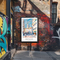 Artistic Impression of Bratislava Poster PosterGoat